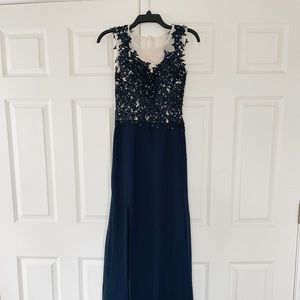 Navy evening/ Bridesmaid dress